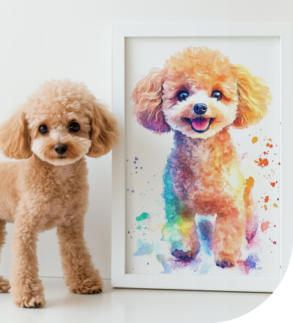 世界に一つだけのペットイラスト